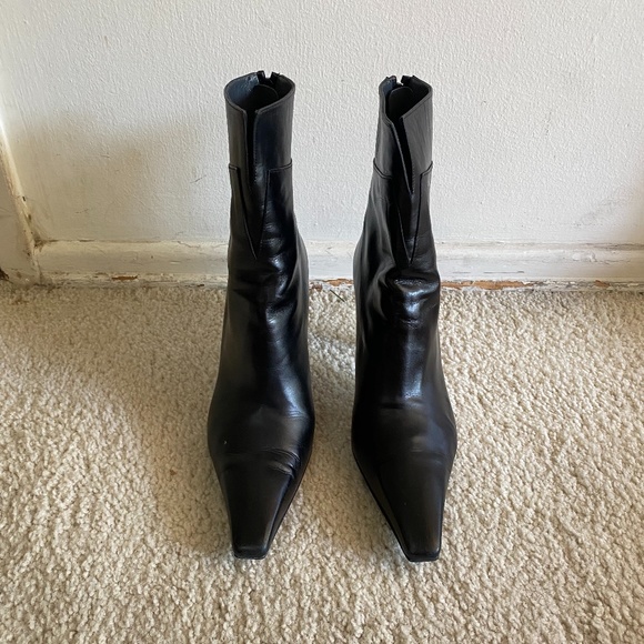 Stuart Weitzman Black Leather Boots - Picture 1 of 7